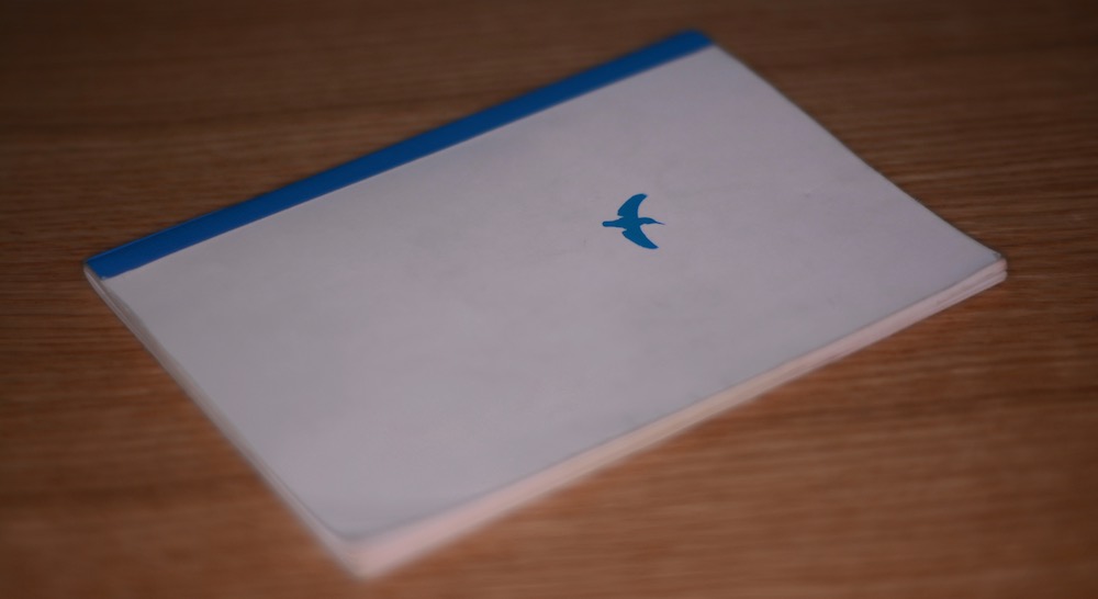 saddle stitch notebook